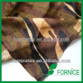 China manufacturer 100% polyester fabric camouflage velboa fabric upholstery